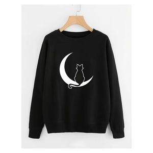 Cat On The Moon Black Sweatshirt Size 12 Brand New In Packaging